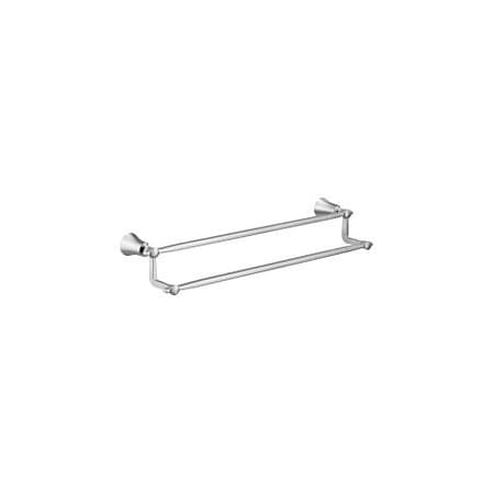 Moen Flara 24 Double Towel Bar Ch YB0322CH